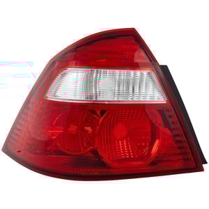 Tail Light Lens and Housing for Ford Five Hundred 2005-2007, Left Driver Side, Replacement