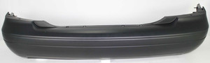Rear Bumper Cover for Ford Focus 2005-2007, Primed (Ready to Paint), Excluding ST Model, Sedan, Replacement