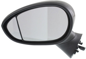 Power Mirror for FIAT 500 Hatchback (2012-2018), Left Driver, Manual Folding, Heated, Paintable, Type 1, Replacement