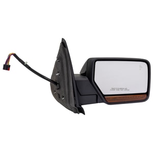 Power Folding Mirror for Ford Expedition 2015-2017, Right Passenger, Non-Towing, Heated, Paintable, with Blind Spot Detection in Glass, In-housing Signal Light, Memory, without Auto Dimming, Replacement
