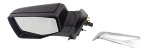 Power Mirror for Ford Ranger 2006-2011, Left Driver, Manual Folding, Non-Heated, Chrome or Paintable, Includes 2 Caps, Replacement