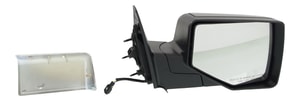 Power Mirror for Ford Ranger 2006-2011, Right Passenger Side, Manual Folding, Non-Heated, Chrome/Paintable with 2 Caps, Replacement