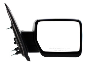 Mirror for Ford F-150 2009-2010, Right Passenger, Non-Towing, Power, Manual Folding, Non-Heated, Textured, Standard, Without Auto Dimming, Blind Spot Detection, Memory, and Signal Light, Excluding SVT Raptor Model, Replacement