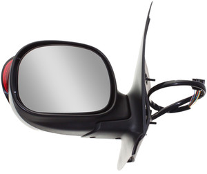 Power Mirror for Ford Expedition 2000-2000/Lincoln Navigator 2000-2002, Left Driver, Non-Towing, Manual Folding, Heated, Paintable, with In-housing Signal Light and Memory, without Auto Dimming and BSD, Replacement
