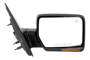 Power Folding Mirror for Ford F-150 2007-2008, Right Passenger Side, Non-Towing, Heated, Paintable, with In-Housing Signal Light and Memory, without Auto Dimming and Blind Spot Detection, Replacement