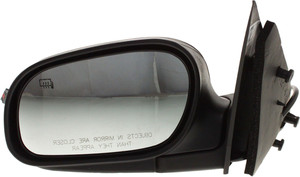 Power Mirror for 2009-2011 Ford Crown Victoria/ Mercury Grand Marquis, Left Driver, Manual Folding, Heated, Paintable, without Auto Dimming, Blind Spot Detection, Memory, and Signal Light, Replacement