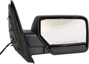 Right Passenger Mirror for Ford Expedition 2007-2014, Non-Towing, Power Operated, Manual Folding, Non-Heated, Textured, without Auto Dimming, Blind Spot Detection, Memory, and Signal Light, Replacement