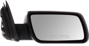 Right Passenger Mirror for Ford Flex 2009-2012, Power Adjustable, Manual Folding, Non Heated, Textured, without Memory and Puddle Light, Replacement