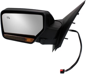 Power Mirror for Ford Expedition/Lincoln Navigator 2009-2010, Left Driver, Non-Towing, Power Folding, Heated, Paintable, with In-housing Signal Light and Memory, without Auto Dimming and Blind Spot Detection, Replacement