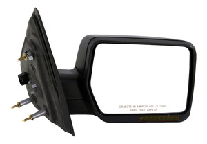 Power Mirror for Ford F-150 2007-2008, Right Passenger, Non-Towing, Manual Folding, Heated, Textured, with In-housing Signal Light, without Auto Dimming, Blind Spot Detection, and Memory, Replacement