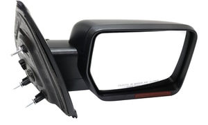 Mirror for Ford F-150 2011-2014, Right Passenger, Non-Towing, Power-Operated, Power Folding, Heated, Paintable, with Memory Function, Puddle and Signal Light, without Blind Spot Feature, Replacement