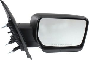 Standard Right Passenger Mirror for Ford F-150 2011-2014, Manual Adjust and Manual Folding, Non-Towing, Non-Heated, Textured, w/o Blind Spot Feature, Replacement