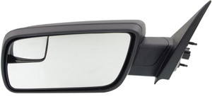 Power Mirror for Ford Flex 2013-2019, Left Driver Side, Manual Folding, Non-Heated, Textured, Replacement