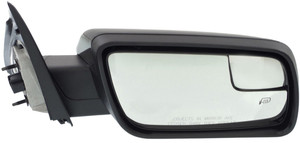 Power Mirror Right Passenger for Ford Flex 2013-2019, Manual Folding, Heated, Paintable, Without Signal Light and Puddle Light, Replacement