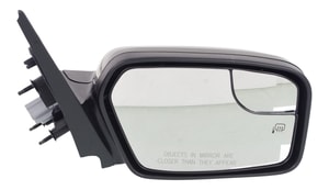 Power Mirror for Ford Fusion 2011-2012, Right Passenger Side, Non-Folding, Heated, Paintable, with Blind Spot Glass and Puddle Light, Replacement