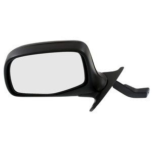 Manual Adjust Mirror for Ford F-Series 1992-1997, Left Driver, Non-Towing, Manual Folding, Non-Heated, Chrome, Paddle Style, Replacement Models: F-150, F-250, F-350.
