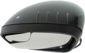 Power Mirror for Ford Fiesta 2011-2019, Left Driver, Manual Folding, Non-Heated, Paintable, with Blind Spot Glass, without Signal Light, (Excludes ST Model), Replacement