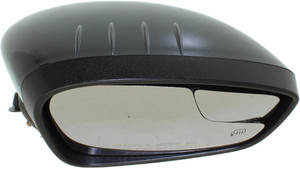 Power Mirror for 2011 Ford Fiesta Right Passenger, Manual Folding, Heated, Paintable with Blind Spot Glass and Signal Light, Hatchback/Sedan, to January 12, 2011, Replacement