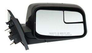 Power Mirror for Ford Edge 2009-2010, Right Passenger, Manual Folding, Non-Heated, Paintable, with Blind Spot Glass, without Auto Dimming, Memory, and Signal Light, Replacement