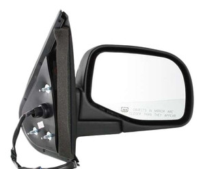 Power Mirror for Ford Explorer 1995-2001, Right Passenger, Manual Folding, Heated, Textured, Without Puddle Light, Replacement