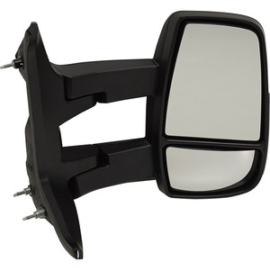 Towing Mirror for Ford Transit Van 2015-2019, Right Passenger, Manual Folding, Non-Heated, Textured, with Long Arm, Low Roof, Replacement