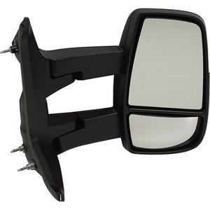 Towing Mirror for Ford Transit Van 2015-2019, Right Passenger Side, Manual Adjust, Manual Folding, Heated, Textured, with Long Arm, for Medium/High Roof, Replacement