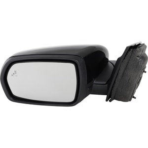 Power Mirror for EDGE 2018-2018, Left Driver, Manual Folding, Heated, Paintable, with In-housing Signal Light, Puddle Light, Blind Spot Detection in Glass, without Memory, Auto-Dimming, Replacement