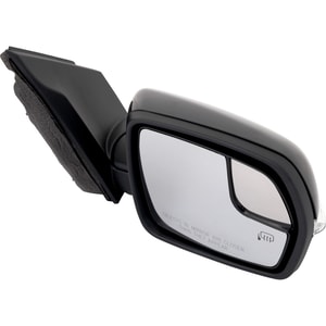 Power Mirror for Ford Edge 2018-2021, Right Passenger, Manual Folding, Heated, Paintable, with In-Housing Signal Light, Memory, without Blind Spot Detection, Auto-Dimming, Replacement