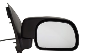 Power Mirror for Ford F-Series Super Duty 1999-2007, Right Passenger Side, Non-Towing, Manual Folding, Non-Heated, Textured, Replacement Models: F-250, F-350, F-450, F-550.