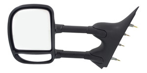 Towing Mirror for Ford Econoline Van 2003-2014, Left Driver, Manual Adjust & Folding, Non-Heated, Textured, w/o Auto-Dimming, Blind Spot Detection, Memory, and Signal Light, Replacement