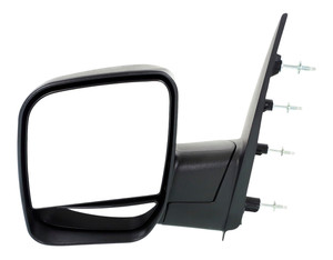 Manual Adjust Mirror for Ford Econoline Van 2003-2004, Left Driver, Non-Towing, Manual Folding, Non-Heated, Textured Black, without Auto Dimming, Blind Spot Detection, Memory, and Signal Light, Replacement