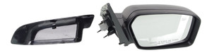 Right Passenger Side Mirror for Ford Fusion 2006-2012/Mercury Milan 2006-2011, Power Adjustable, Non-Folding, Heated, Paintable/Textured, with 2 Caps and Puddle Light, Replacement
