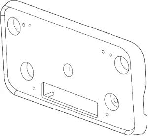 2021 - 2023 Ford F-150 Front Bumper License Bracket