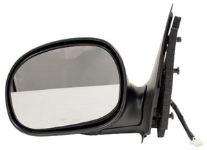 2002 - 2004 Ford F-150 Side View Mirror Assembly / Cover / Glass Replacement - Left Driver Side - (Standard Cab Pickup + Extended Cab Pickup)