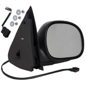 2002 - 2004 Ford F-150 Side View Mirror Assembly / Cover / Glass Replacement - Right Passenger Side - (Standard Cab Pickup + Extended Cab Pickup)