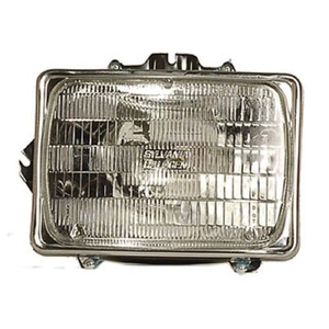 Left Driver Headlight Assembly Sealed Beam for 1981-2007 Ford E-250, Front Headlight Assembly Replacement Housing/Lens/Cover, with Adjusting Ring/Retaining Ring,  F3UZ13007A-PFM, Replacement