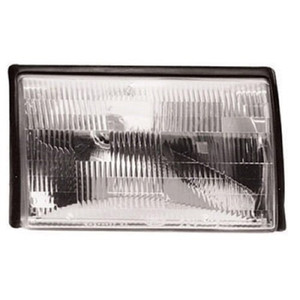Right Passenger Headlight Assembly for 1987 - 1993 Ford Mustang, Front Assembly Replacement Housing/Lens/Cover, Composite,  E9ZZ13008A, Replacement