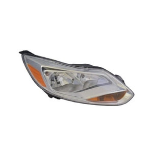 2012 - 2014 Ford Focus Front Headlight Assembly Replacement Housing / Lens / Cover - Right Passenger Side - (S Sedan + SE Sedan + Hatchback + SEL Sedan + Hatchback)