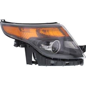 2013 - 2015 Ford Explorer Front Headlight Assembly Replacement Housing / Lens / Cover - Right Passenger Side - (Sport)