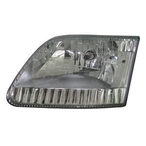 1997 - 2004 Ford F-150 Headlight - (Brand: LKQ Platinum Plus) - (Base 4.2L, 4.6L, 5.4L Standard Cab Pickup + Base 4.2L, 4.6L, 5.4L Extended Cab Pic Replacement