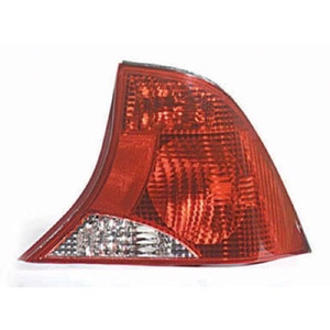 Right Passenger Rear Tail Light Assembly for 2001-2002 Ford Focus 4 Door Sedan, without Bulb or Socket, from 1/23/01, 2-Bulb Light,  1S4Z13404BA, Replacement