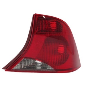 Right Passenger Tail Light Assembly for 2002 - 2003 Ford Focus (4 Door; Sedan), Without Bulb or Socket, 3-Bulb Light, with Black Trim,  2S4Z13404AA, Replacement