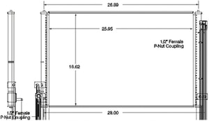 2000 - 2006 Ford Thunderbird A/C Condenser