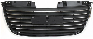 Textured Black Shell and Insert Grille for Yukon 2007-2014 with Chrome Frame, Excluding Hybrid/Denali Models, Replacement
