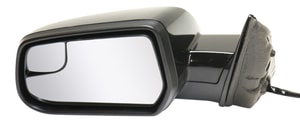 Power Mirror for Chevrolet Equinox/GMC Terrain 2010-2017, Left Driver, Manual Folding, Heated, Paintable, Without Auto Dimming, Blind Spot Detection, Memory, and Signal Light, Replacement