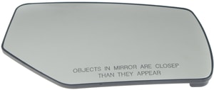 Mirror Glass for Chevrolet Suburban/Tahoe/GMC Yukon/Yukon XL 2015-2020 Right Passenger, Non-Towing, Heated, without Signal and Blind Spot Glass, with Backing Plate, Replacement