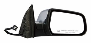 Right Passenger Side View Mirror Assembly for 2010 - 2011 GMC Terrain, Power; Heated; 1st Design; Chrome; Cover/Glass Replacement;  20858713
