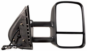 Right Passenger Side View Mirror Assembly for 2007 - 2014 Chevrolet Silverado 1500, Outside Rear View, Power, Trailer Tow Type, without OEM Signal Light,  20862099-PFM, Replacement.