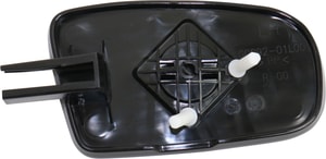 Mirror Glass for Chevrolet Cavalier/Pontiac Sunfire 1995-2005, Left Driver, Non-Heated, with Backing Plate, Compatible with Convertible/Coupe/Sedan Models, Replacement