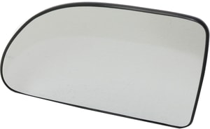 Mirror Glass for Chevrolet Equinox 2005-2009, Pontiac Torrent 2006-2009, Saturn Vue 2002-2007, Left Driver, Non-Heated, with Backing Plate, Replacement